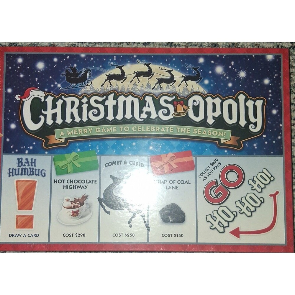Christmas Opoly Board Game New